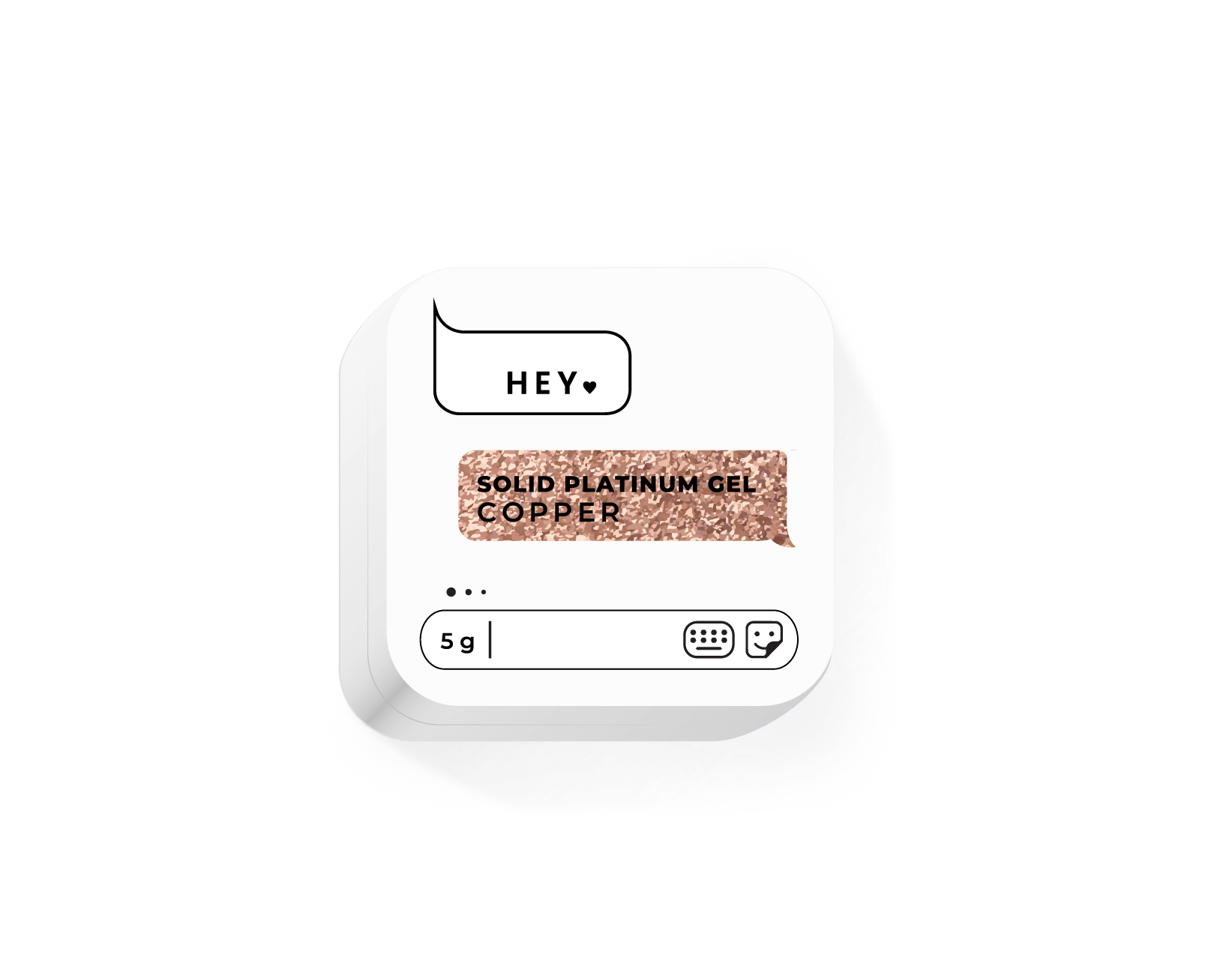 HEY LOVE HEY LOVE - Solid paint gel - Copper 5g - Bellu
