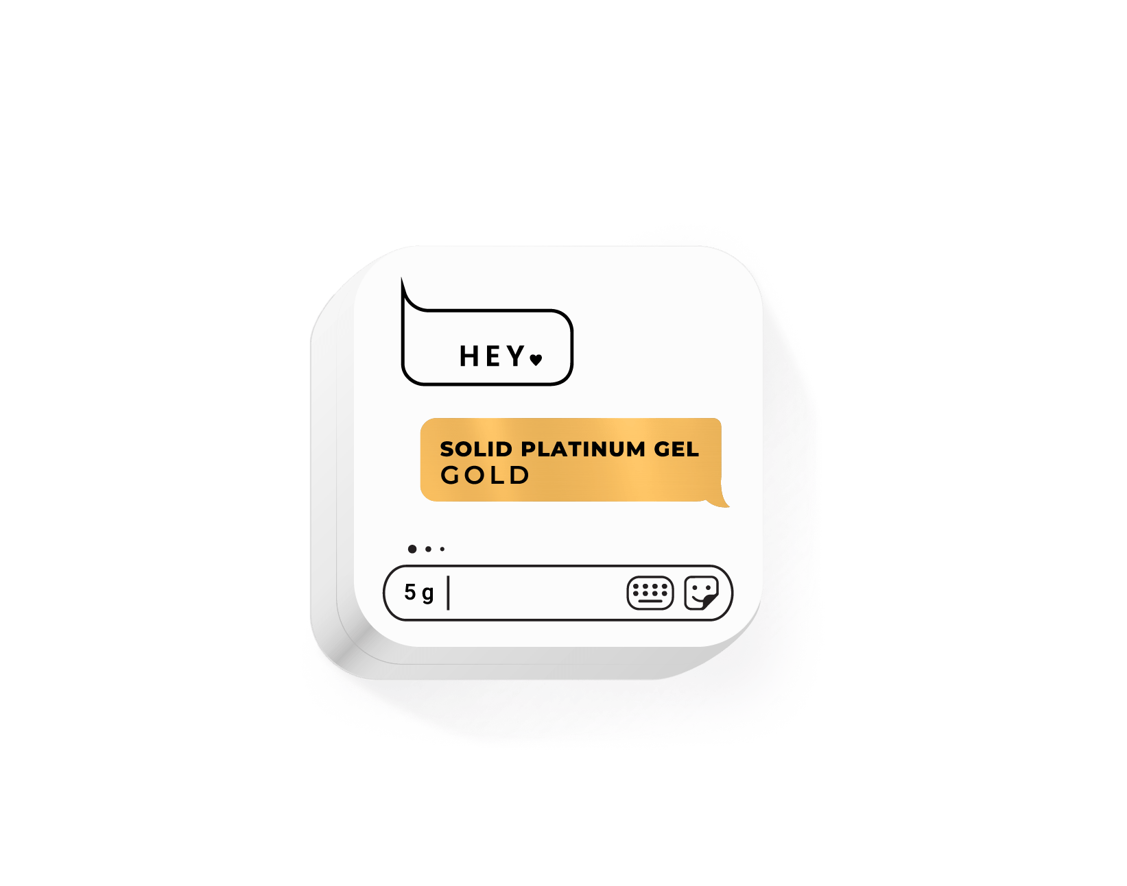 HEY LOVE - Solid paint gel - Gold 5g - Bellu