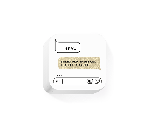 HEY LOVE HEY LOVE - Solid paint gel - Light Gold 5g - Bellu