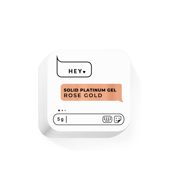 HEY LOVE HEY LOVE - Solid paint gel - Rose Gold 5g - Bellu