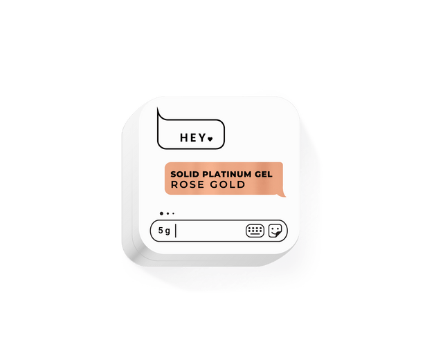 HEY LOVE HEY LOVE - Solid paint gel - Rose Gold 5g - Bellu