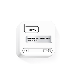 HEY LOVE HEY LOVE - Solid paint gel - Silver 5g - Bellu
