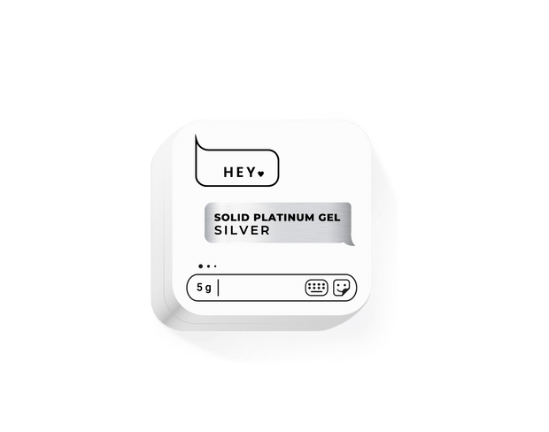 HEY LOVE HEY LOVE - Solid paint gel - Silver 5g - Bellu