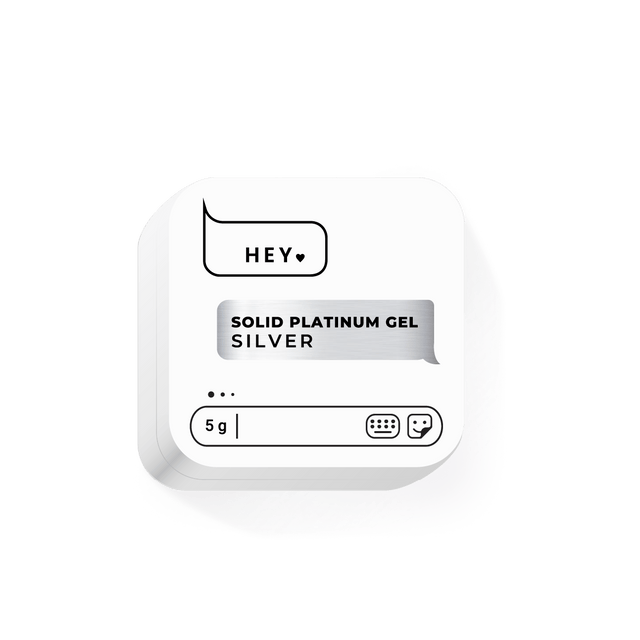 HEY LOVE - Solid paint gel - Silver 5g - Bellu