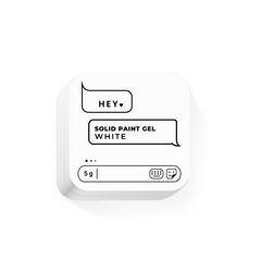 HEY LOVE - Solid paint gel - White 5g - Bellu