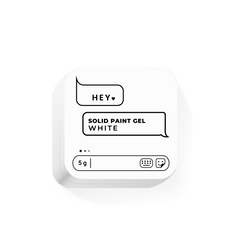 HEY LOVE HEY LOVE - Solid paint gel - White 5g - Bellu