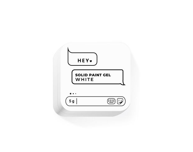 HEY LOVE HEY LOVE - Solid paint gel - White 5g - Bellu