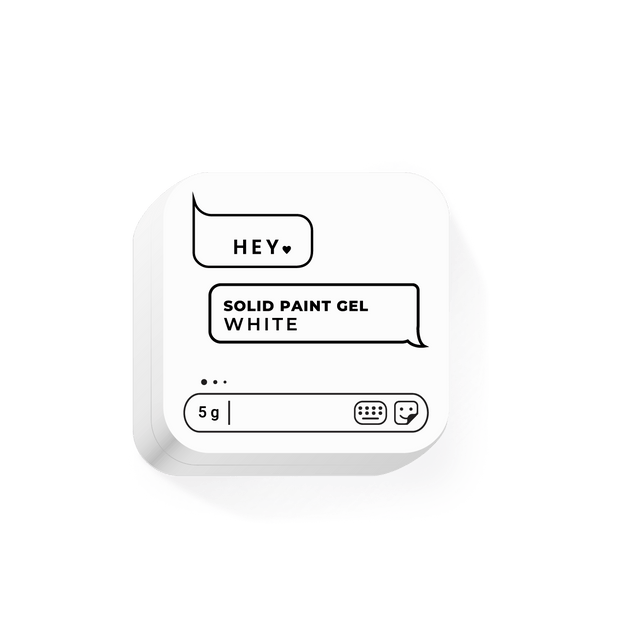 HEY LOVE HEY LOVE - Solid paint gel - White 5g - Bellu
