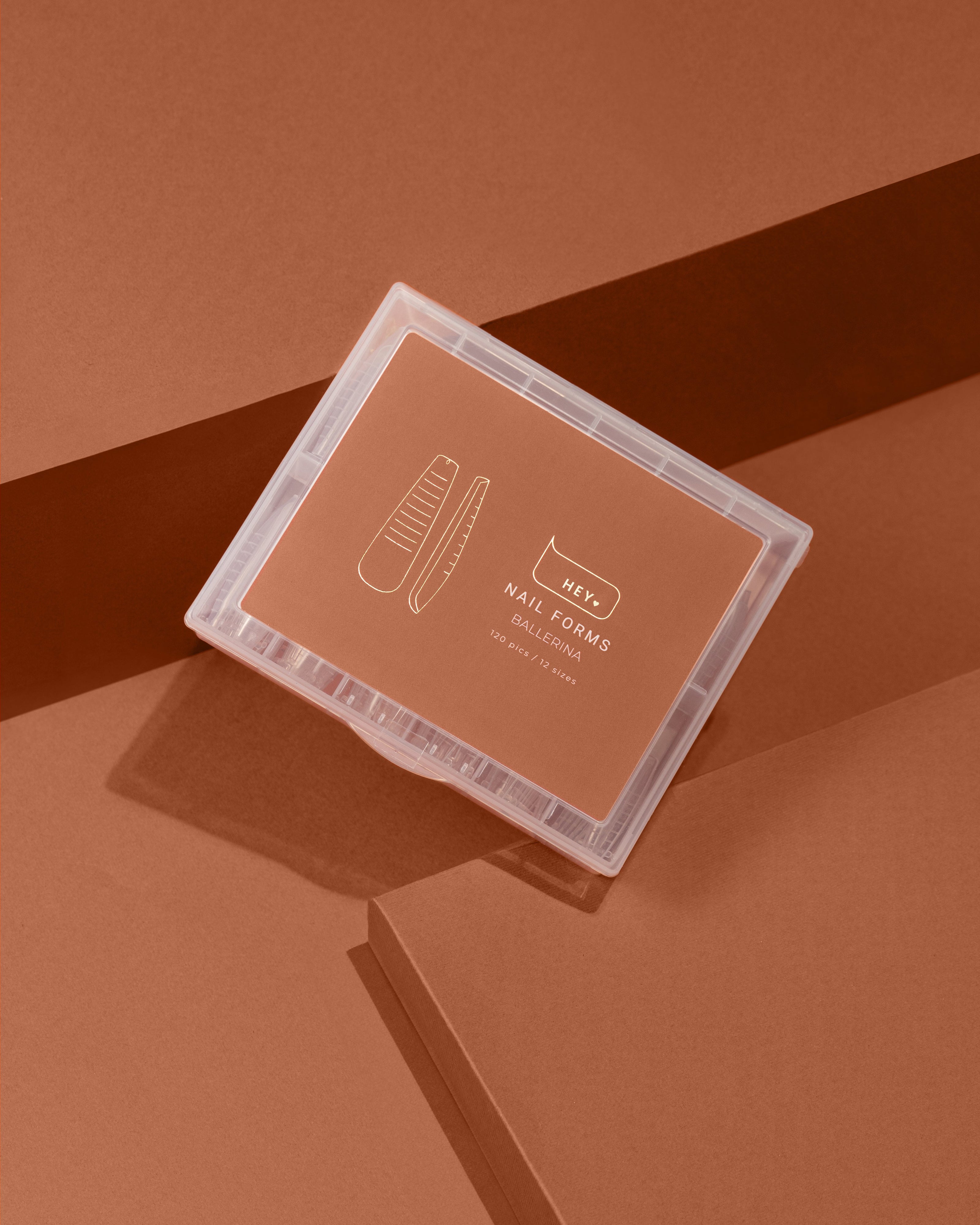 HEY LOVE  - Nail forms Ballerina, 120 pcs - Bellu