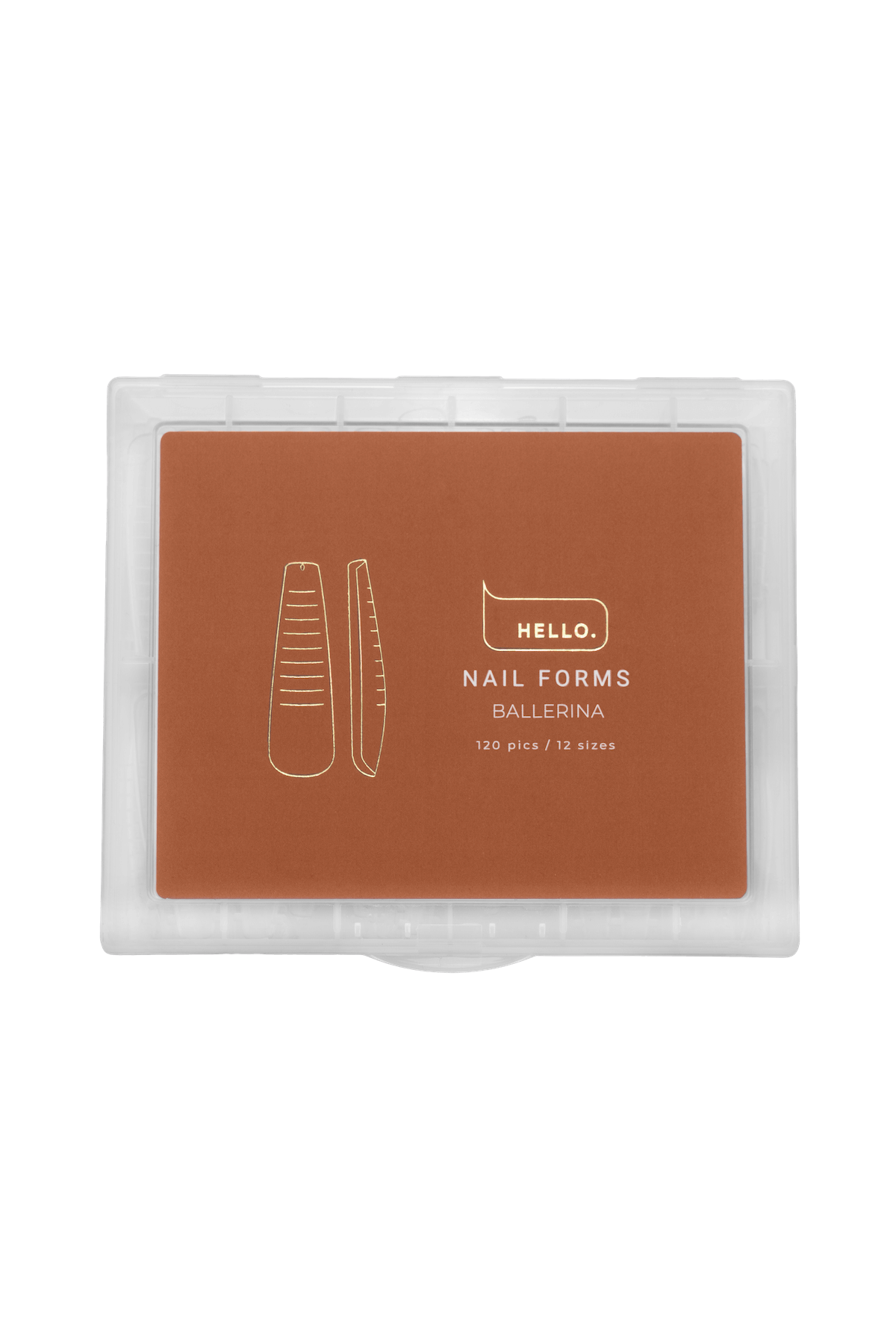 HEY LOVE HEYLOVE - Nail forms Ballerina, 120 pcs - Bellu
