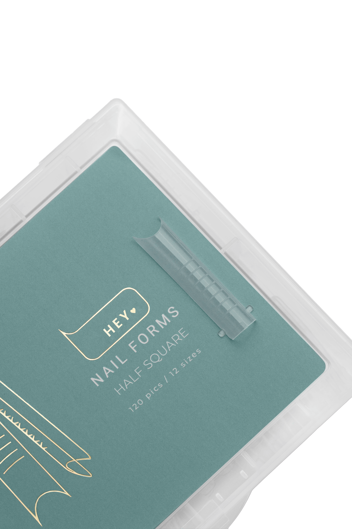 HEY LOVE HEYLOVE - Nail forms Half Square, 120 pcs - Bellu