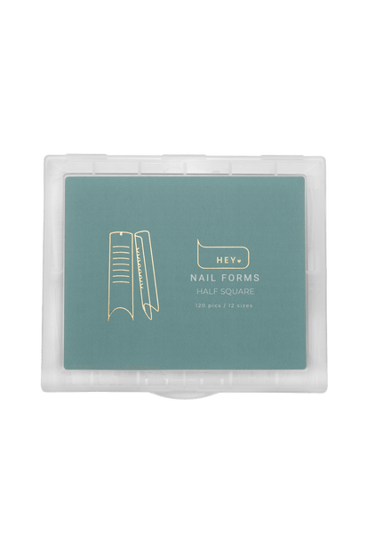 HEY LOVE HEYLOVE - Nail forms Half Square, 120 pcs - Bellu