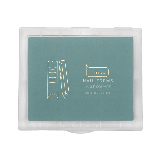 HEY LOVE  - Nail forms Half Square, 120 pcs - Bellu