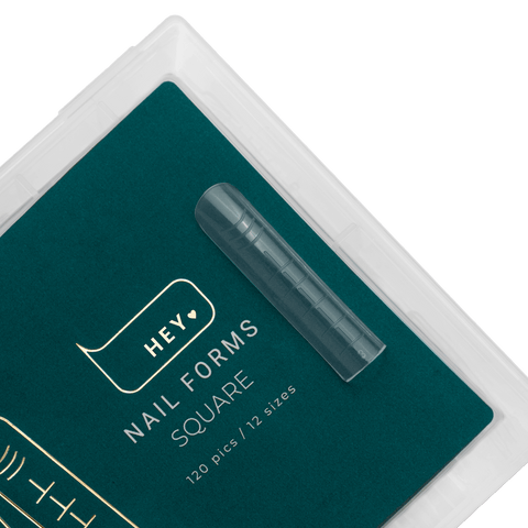 HEY LOVE HEYLOVE - Nail forms Square, 120 pcs - Bellu