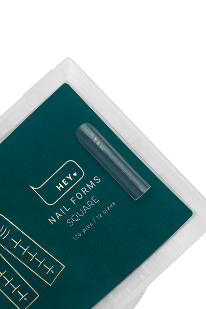 HEY LOVE HEYLOVE - Nail forms Square, 120 pcs - Bellu