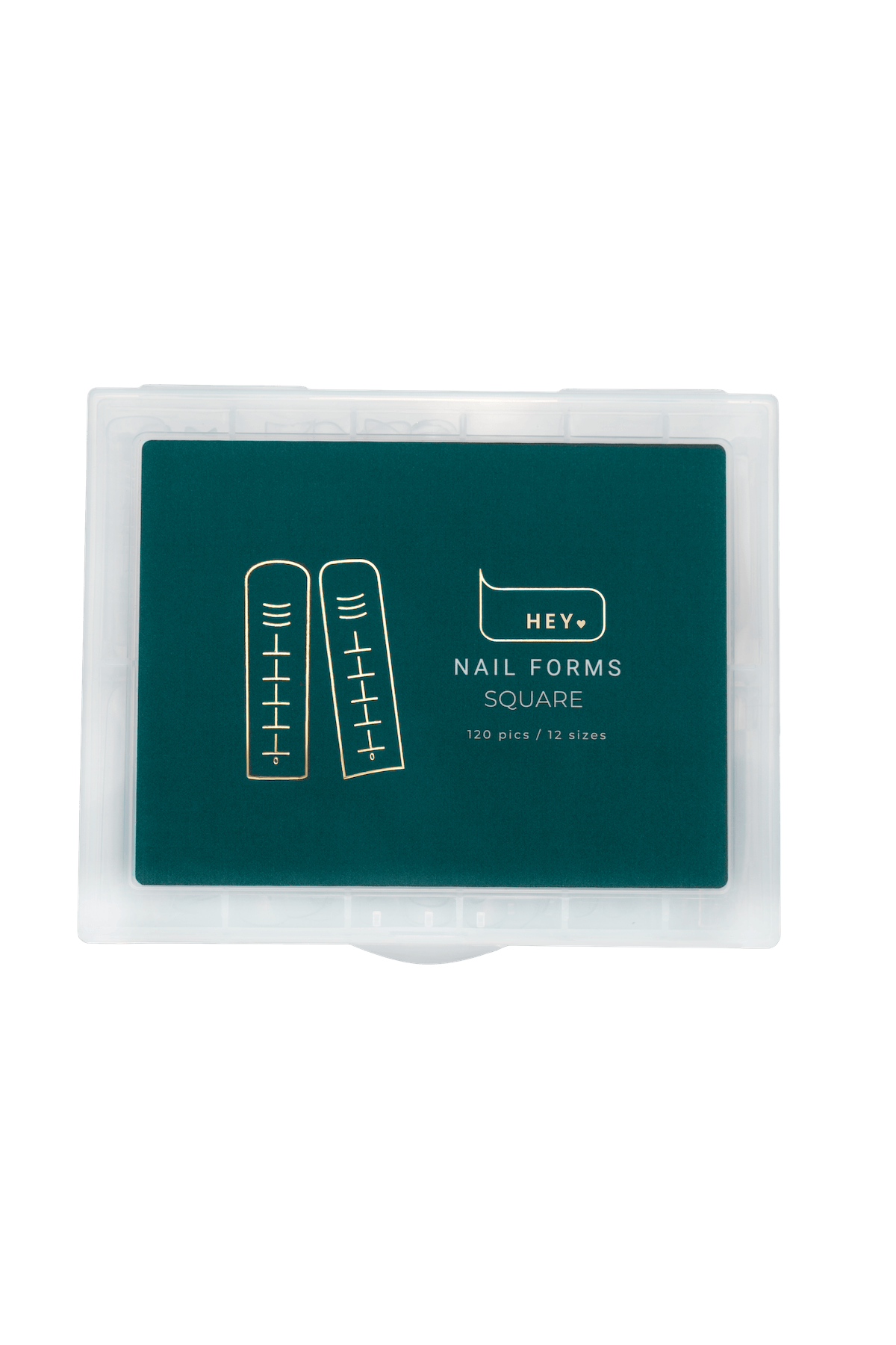 HEY LOVE  - Nail forms Square, 120 pcs - Bellu