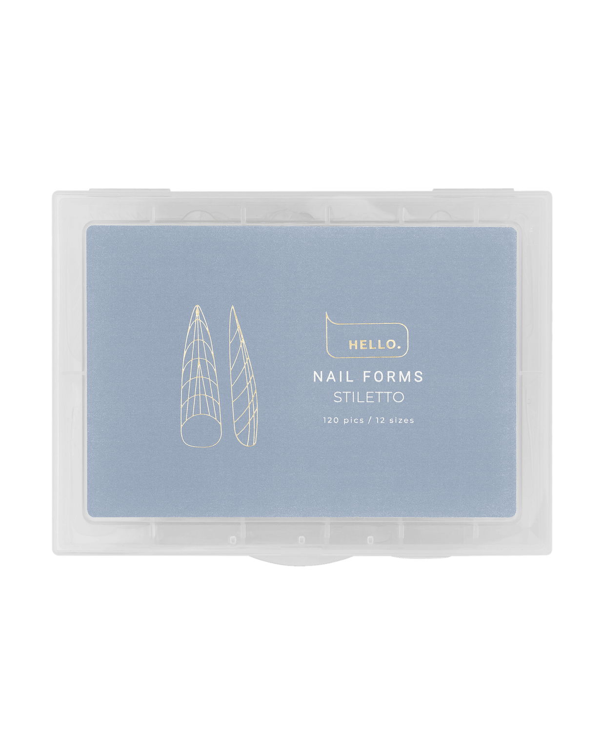 HEY LOVE HEYLOVE - Nail forms Stiletto, 120 pcs - Bellu