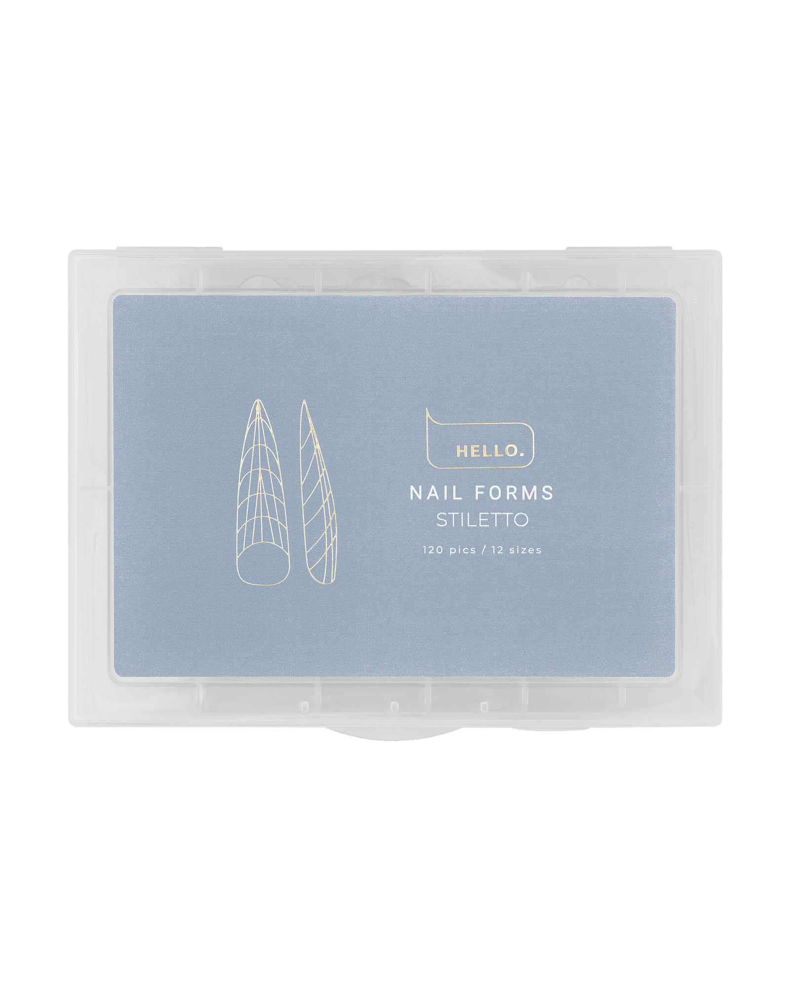 HEY LOVE HEYLOVE - Nail forms Stiletto, 120 pcs - Bellu