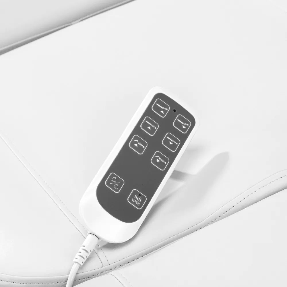 My Store Kozmetična miza - ISORIA bela - 3 motorji in nožni nadzor - Bellu