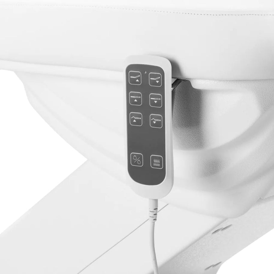 My Store Kozmetična miza - ISORIA bela - 3 motorji in nožni nadzor - Bellu