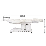 My Store Kozmetična miza - VELOURA - 4 motorji in ogrevano ležišče - Bellu