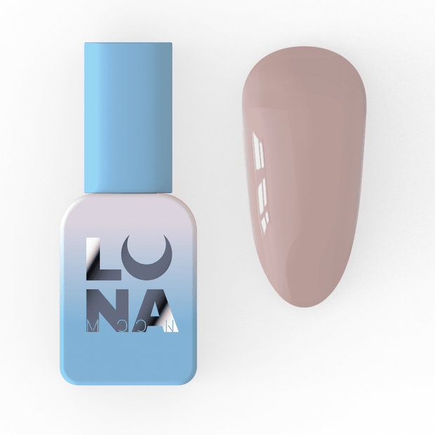 Lunamoon Color gel lak 20 8 ml – embalaža in odtenek na nohtu – Bellu