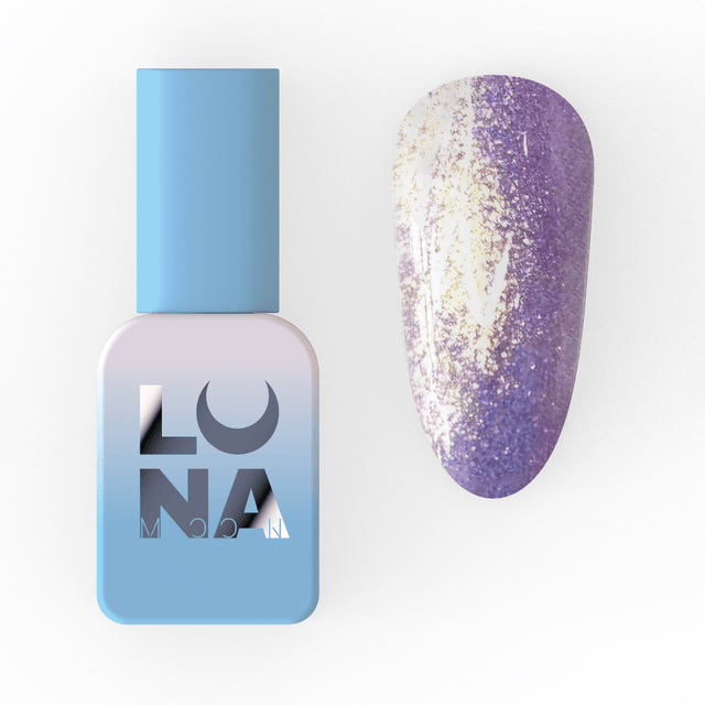 Lunamoon Color gel lak 200 8 ml – embalaža in odtenek na nohtu – Bellu