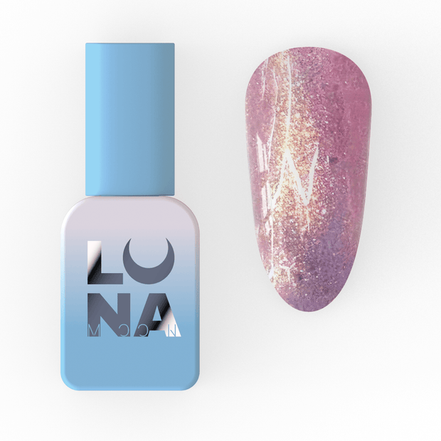 Lunamoon Color gel lak 201 8 ml – embalaža in odtenek na nohtu – Bellu
