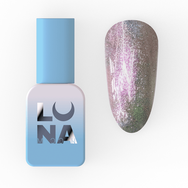 Lunamoon Color gel lak 202 8 ml – embalaža in odtenek na nohtu – Bellu
