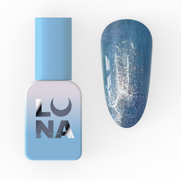 Lunamoon Color gel lak 205 8 ml – embalaža in odtenek na nohtu – Bellu