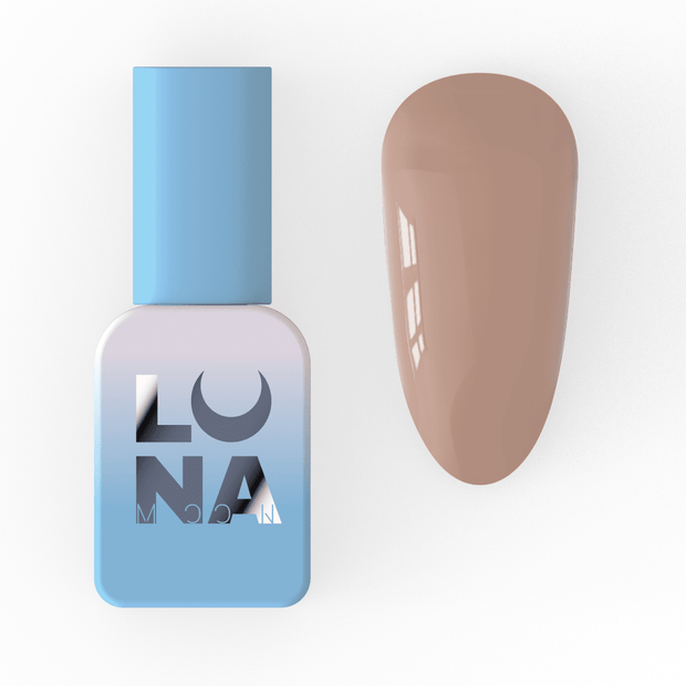 Lunamoon Color gel lak 240 8 ml – embalaža in odtenek na nohtu – Bellu