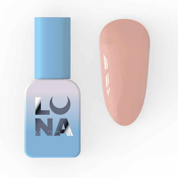 Lunamoon Color gel lak 242 8 ml – embalaža in odtenek na nohtu – Bellu