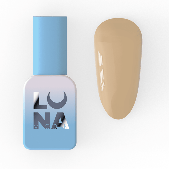 Lunamoon Color gel lak 244 8 ml – embalaža in odtenek na nohtu – Bellu