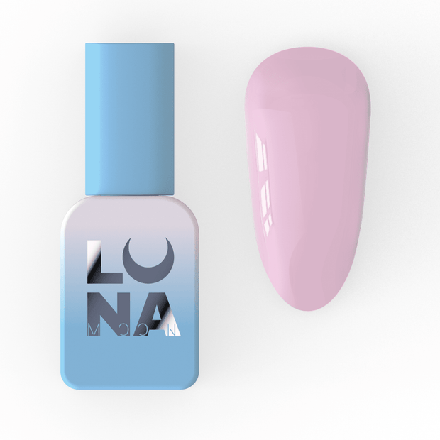 Lunamoon Color gel lak 245 8 ml – embalaža in odtenek na nohtu – Bellu