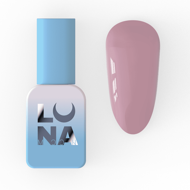 Lunamoon Color gel lak 26 8 ml – embalaža in odtenek na nohtu – Bellu