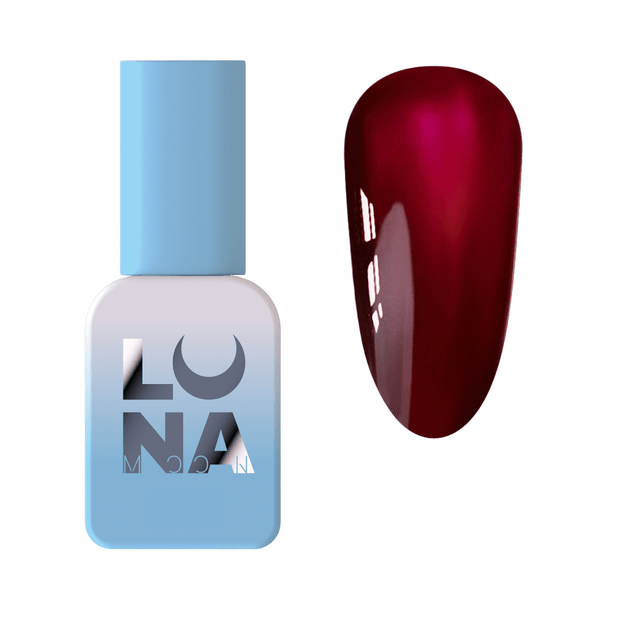 Lunamoon Color gel lak 262 8 ml – embalaža in odtenek na nohtu – Bellu