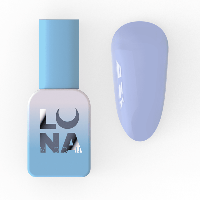 Lunamoon Color gel lak 43 8 ml – embalaža in odtenek na nohtu – Bellu