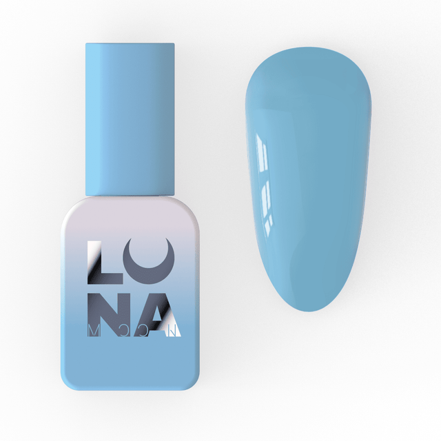 Lunamoon Color gel lak 44 8 ml – embalaža in odtenek na nohtu – Bellu