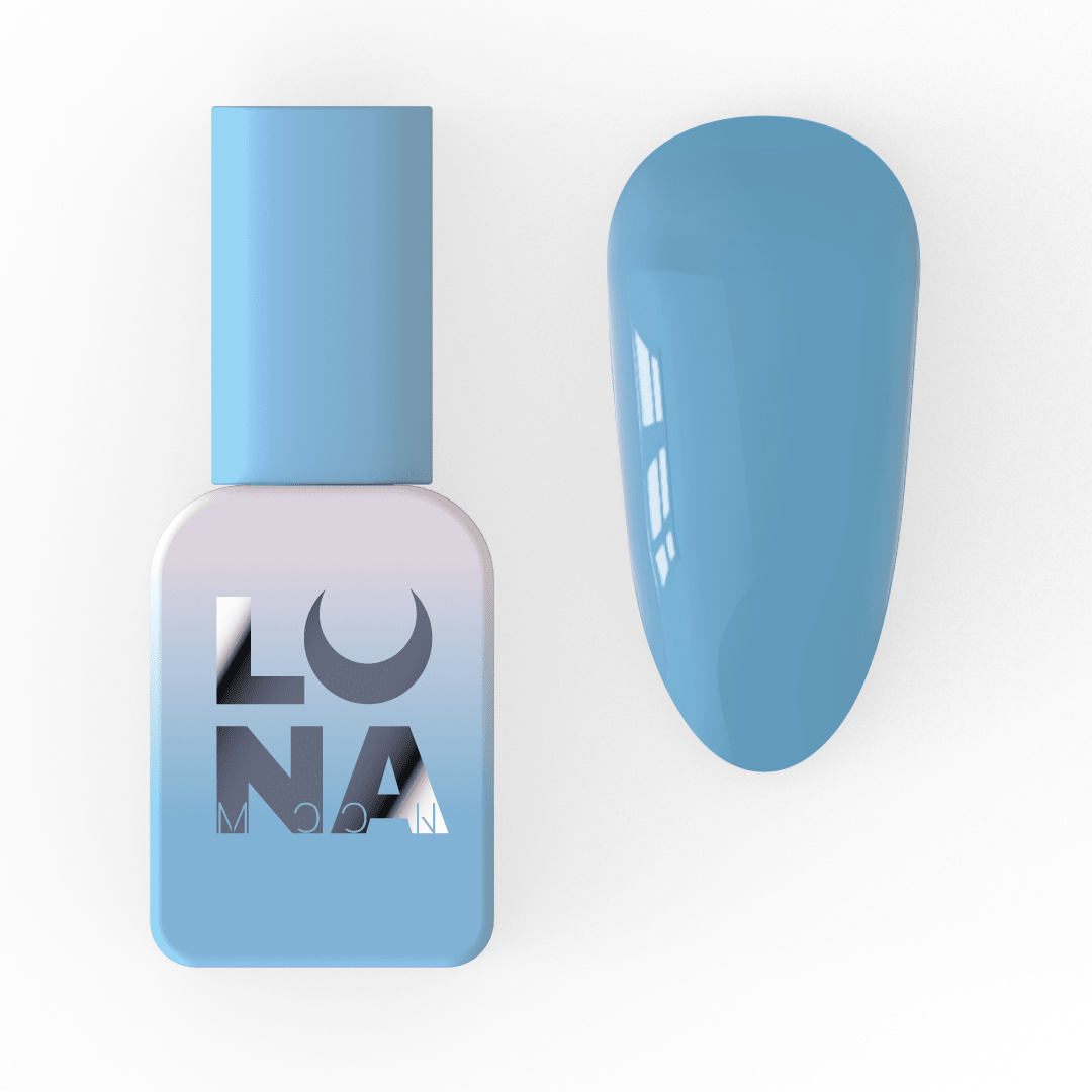 Lunamoon Color gel lak 49 8 ml – embalaža in odtenek na nohtu – Bellu