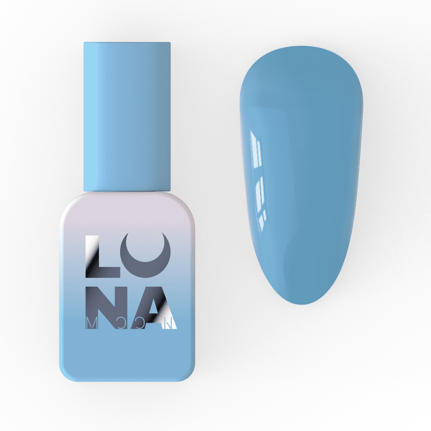 Lunamoon Color gel lak 49 8 ml – embalaža in odtenek na nohtu – Bellu