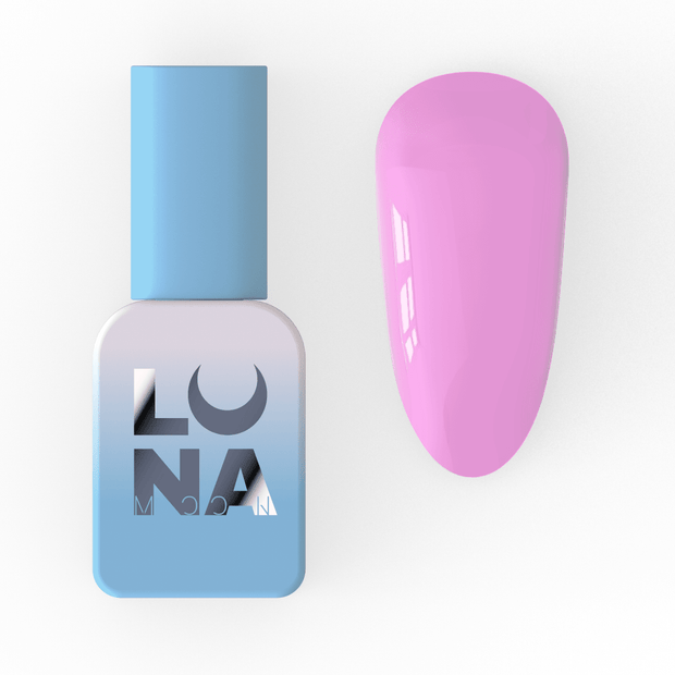 Lunamoon Color gel lak 86 8 ml – embalaža in odtenek na nohtu – Bellu
