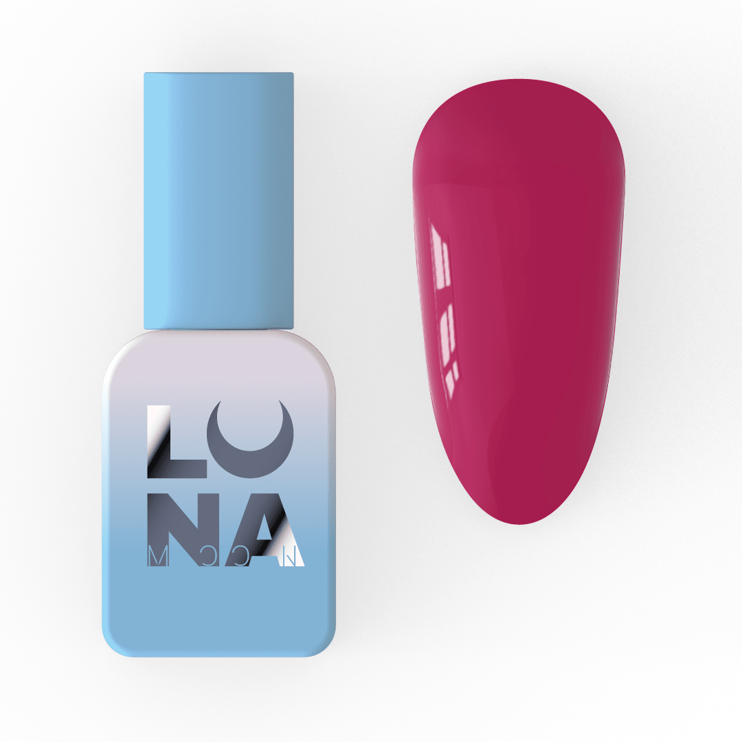 Lunamoon Color gel lak 95 8 ml – embalaža in odtenek na nohtu – Bellu