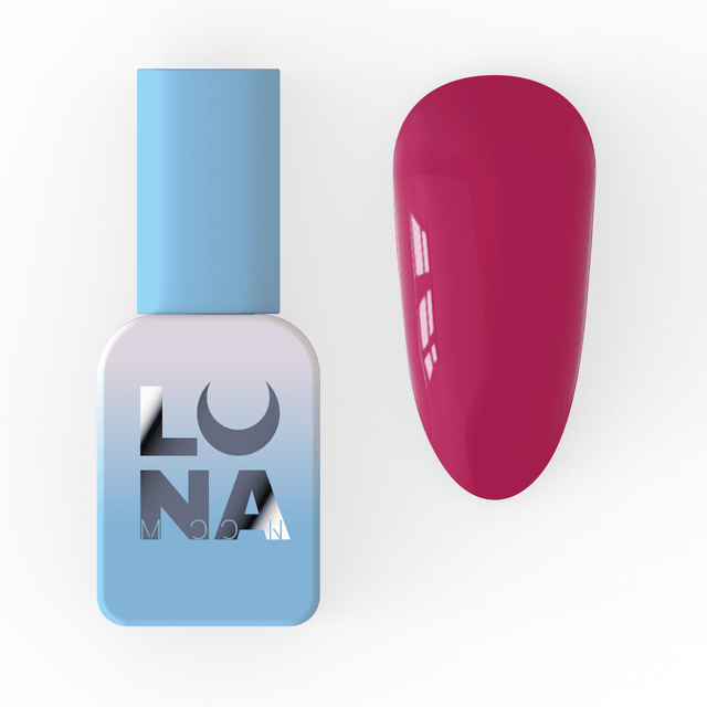 Lunamoon Color gel lak 95 8 ml – embalaža in odtenek na nohtu – Bellu