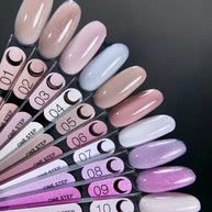 LUNAMOON One Step – barvna karta gel lakov za pedikuro, odtenki 01–10