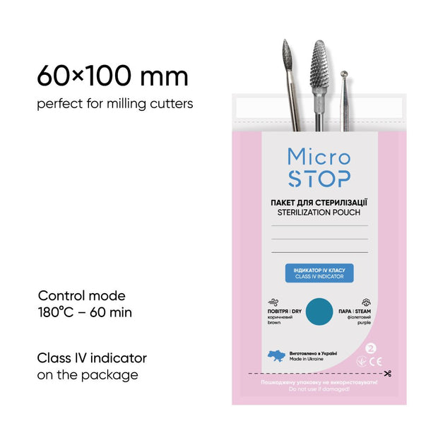 MicroSTOP MicroSTOP - sterilizacijske vrečke z indikatorjem razreda 4 (več dimenzij, 100 kos) - Bela verzija - Bellu