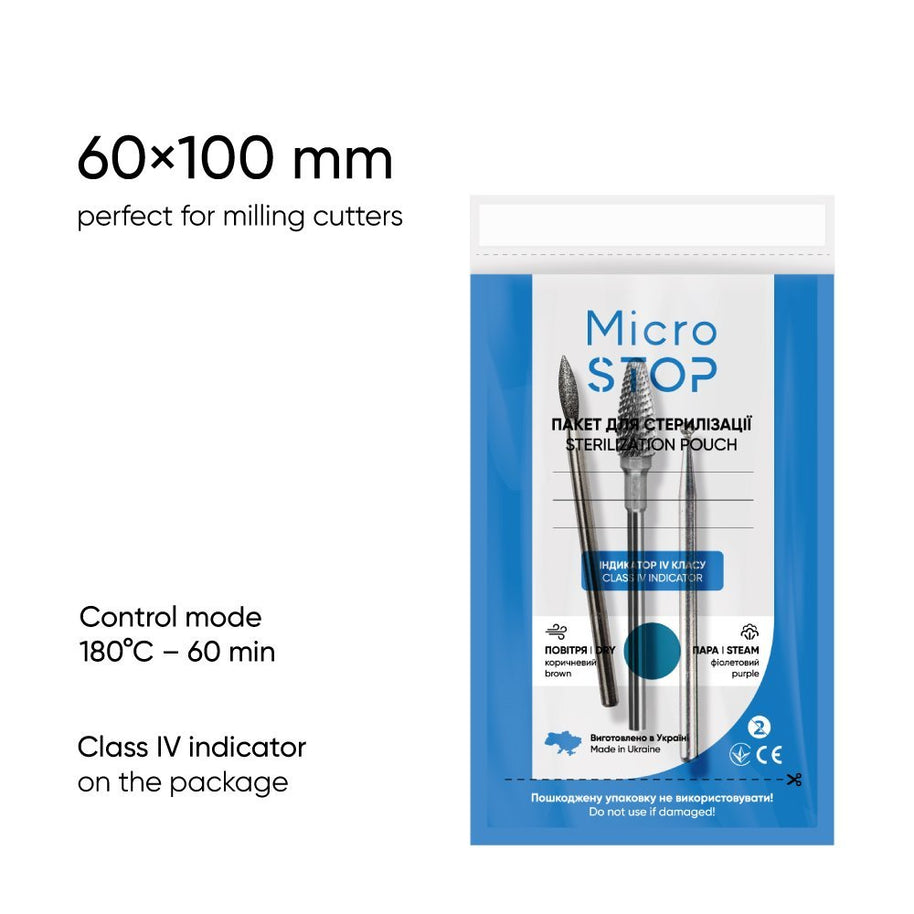 MicroSTOP MicroSTOP - sterilizacijske vrečke z indikatorjem razreda 4 (več dimenzij, 100 kos) - prozorna verzija - Bellu
