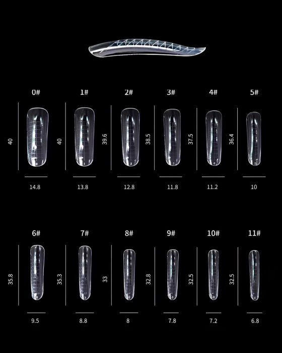 DARK - Nail forms (Coffin, Stiletto, Ballerina and Almond)