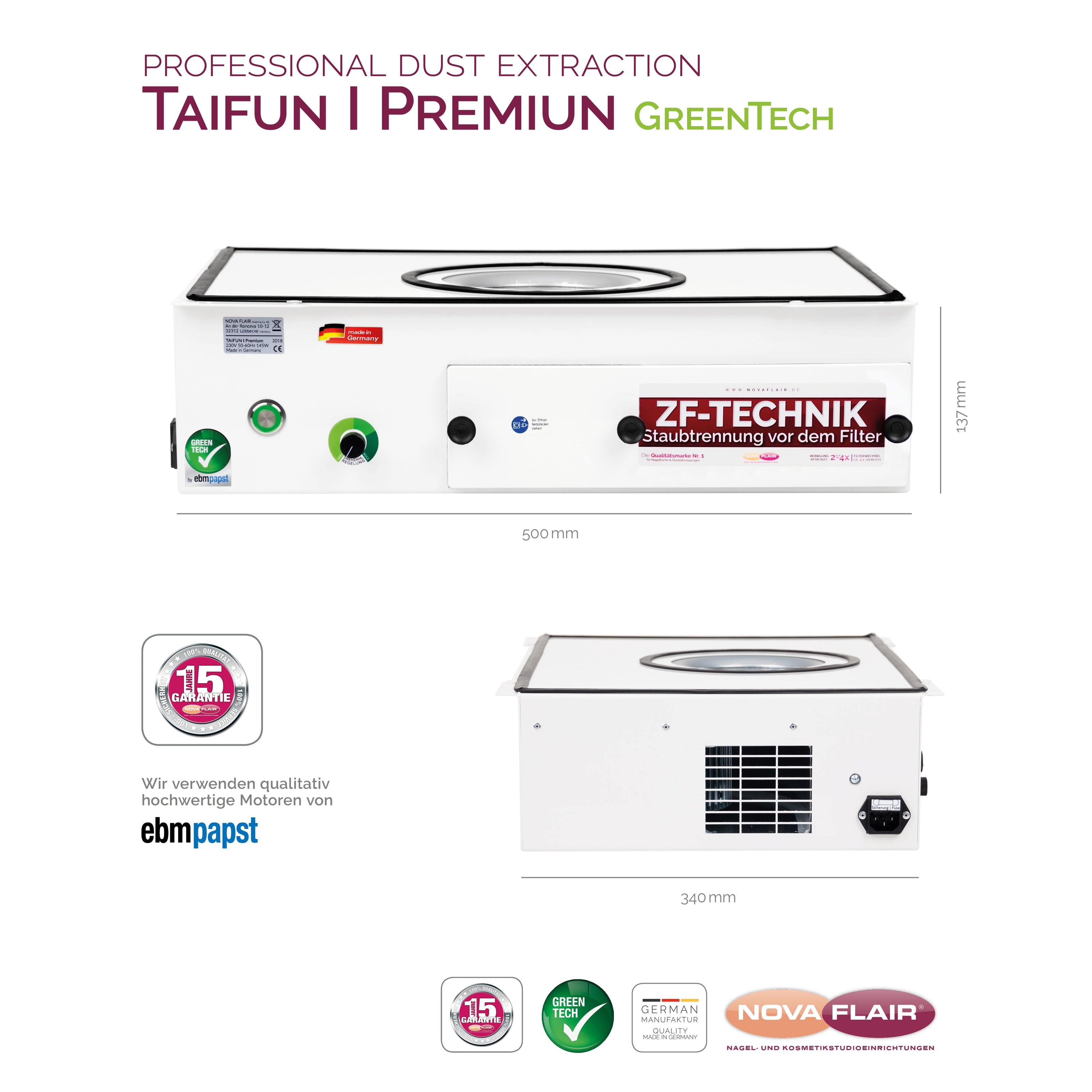 NOVA FLAIR NOVA FLAIR - Taifun I Premium - vgradni sesalec prahu - Bellu
