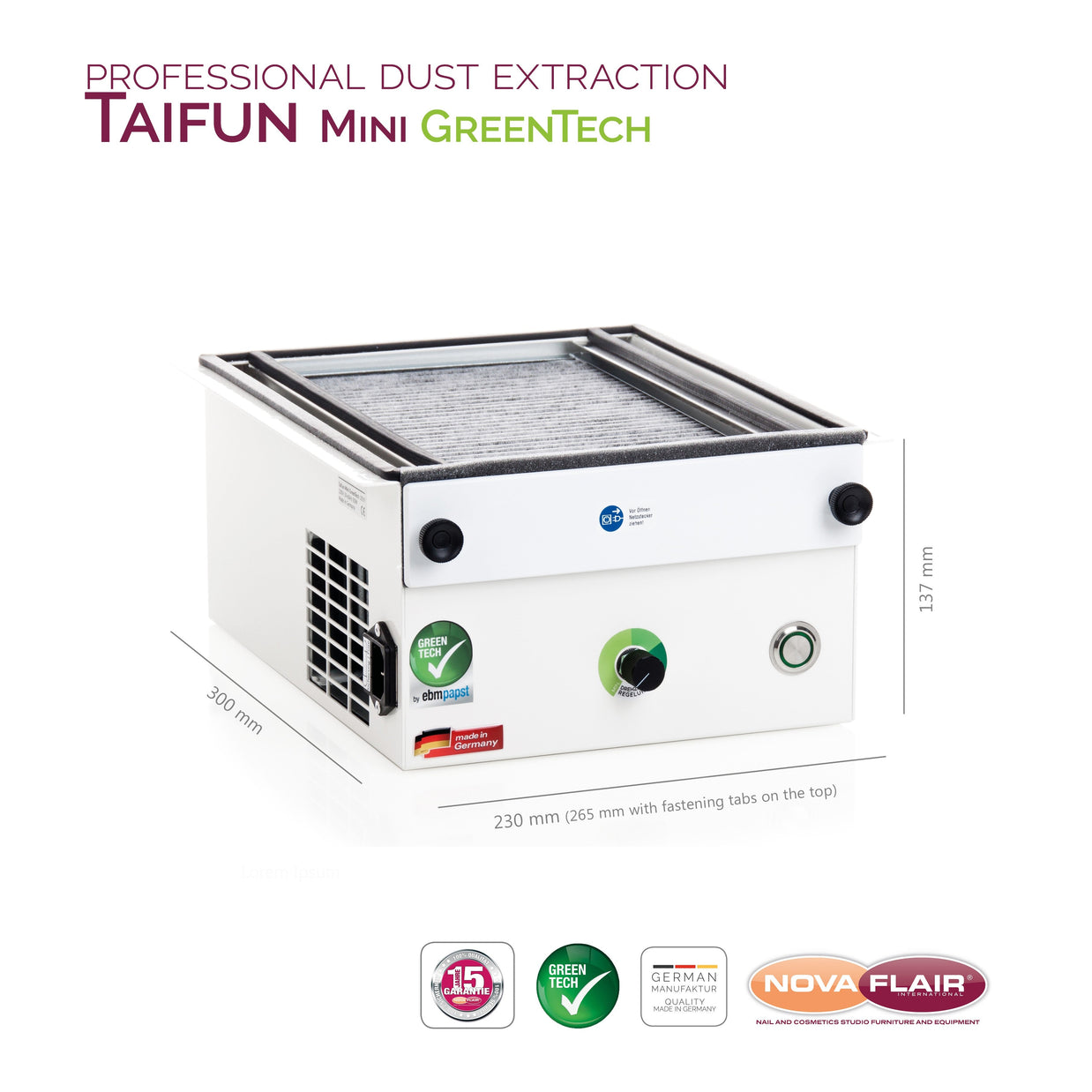NOVA FLAIR NOVA FLAIR - Taifun Mini - vgradni sesalec prahu - Bellu
