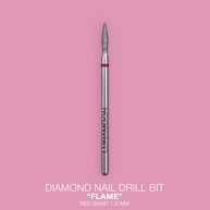 LUNAMOON diamantni nastavek Flame 1,8 mm, rdeča oznaka